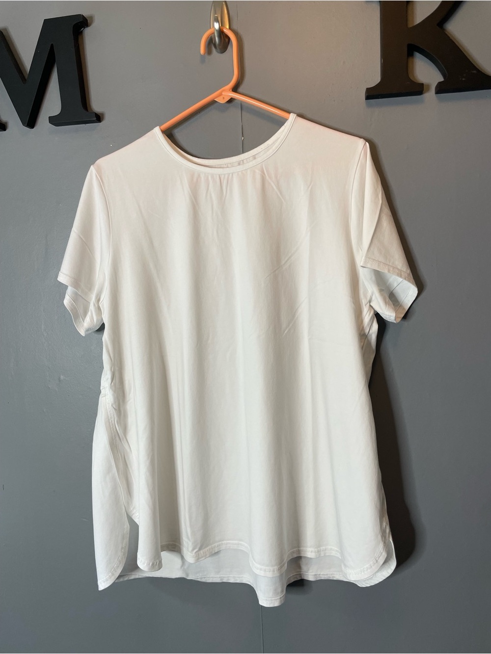 J.Jill Fit Classic White Short-Sleeve Women's Top Pima Cotton size XL